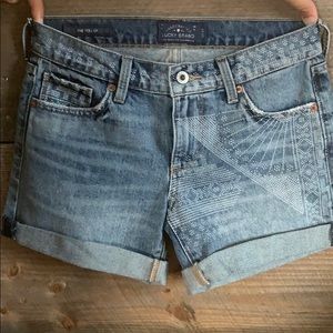 Cute summer roll up jean shorts - Lucky Brand